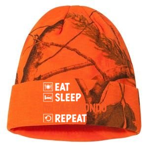 Eat Sleep Taekwondo Repeat Martial Arts Tkd Cool Gift Kati Licensed 12" Camo Beanie