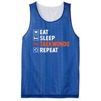 Eat Sleep Taekwondo Repeat Martial Arts Tkd Cool Gift Mesh Reversible Basketball Jersey Tank