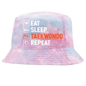 Eat Sleep Taekwondo Repeat Martial Arts Tkd Cool Gift Tie-Dyed Bucket Hat