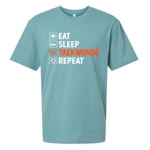 Eat Sleep Taekwondo Repeat Martial Arts Tkd Cool Gift Sueded Cloud Jersey T-Shirt