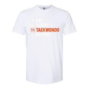 Eat Sleep Taekwondo Repeat Martial Arts Tkd Cool Gift Softstyle CVC T-Shirt