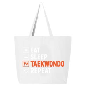 Eat Sleep Taekwondo Repeat Martial Arts Tkd Cool Gift 25L Jumbo Tote