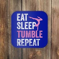 Eat Sleep Tumble Gymnast Outfit Funny Gymnastics Gift Coaster