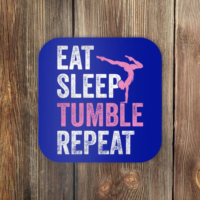 Eat Sleep Tumble Gymnast Outfit Funny Gymnastics Gift Coaster