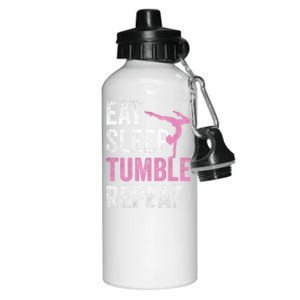 Eat Sleep Tumble Gymnast Outfit Funny Gymnastics Gift Aluminum Water Bottle