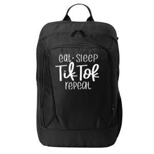 Eat Sleep Tiktok Repeat City Backpack