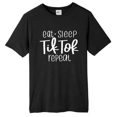 Eat Sleep Tiktok Repeat Tall Fusion ChromaSoft Performance T-Shirt