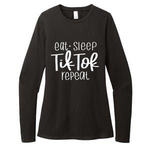 Eat Sleep Tiktok Repeat Womens CVC Long Sleeve Shirt