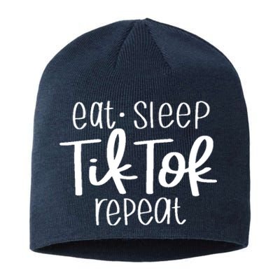 Eat Sleep Tiktok Repeat Sustainable Beanie