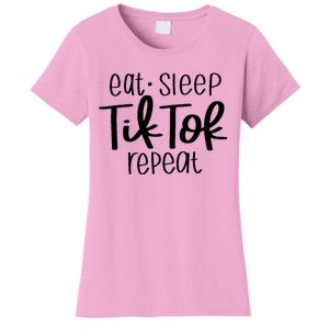 Eat Sleep Tiktok Repeat Women's T-Shirt