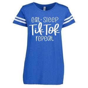 Eat Sleep Tiktok Repeat Enza Ladies Jersey Football T-Shirt