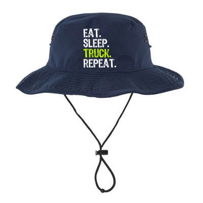 Eat Sleep Truck Repeat Trucker Driver Funny Legacy Cool Fit Booney Bucket Hat