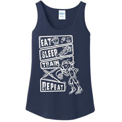 Eat Sleep Train Repeat Ladies Essential Tank