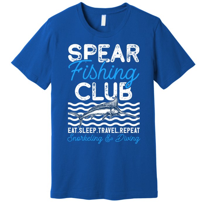 Eat Sleep Travel Repeat Activity Spearfishing Cool Gift Premium T-Shirt