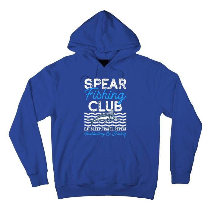 Eat Sleep Travel Repeat Activity Spearfishing Cool Gift Tall Hoodie