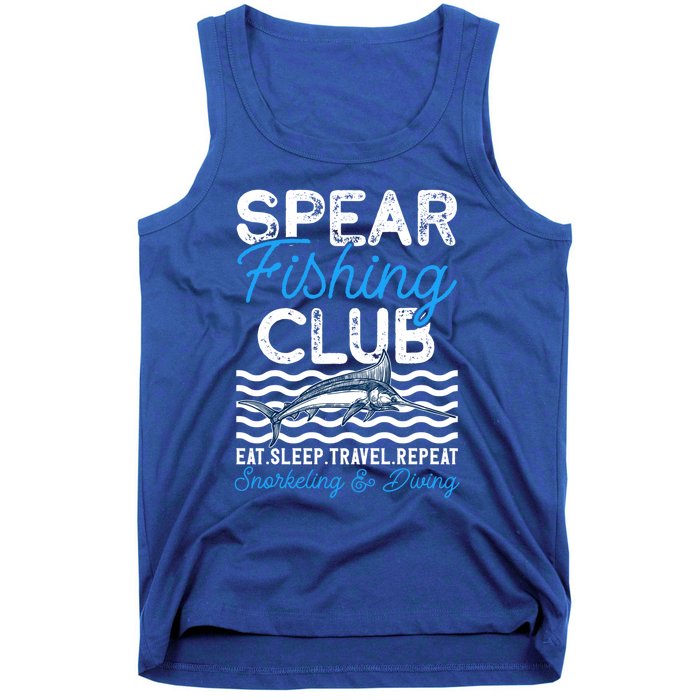 Eat Sleep Travel Repeat Activity Spearfishing Cool Gift Tank Top