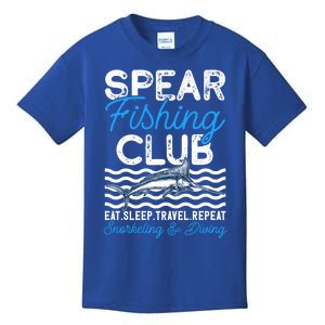 Eat Sleep Travel Repeat Activity Spearfishing Cool Gift Kids T-Shirt