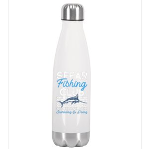 Eat Sleep Travel Repeat Activity Spearfishing Cool Gift Stainless Steel Insulated Water Bottle