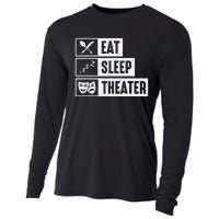 Eat Sleep Theater Musical Broadway Funny Actors Novelty Cooling Performance Long Sleeve Crew