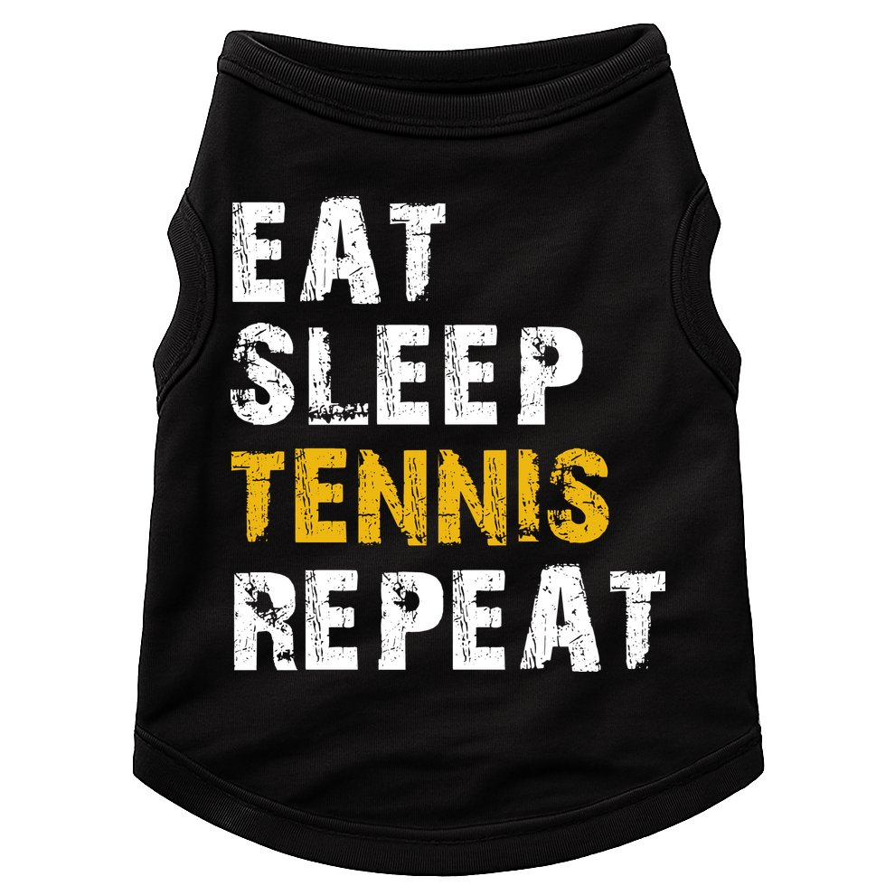Eat Sleep Tennis Repeat Doggie Tank
