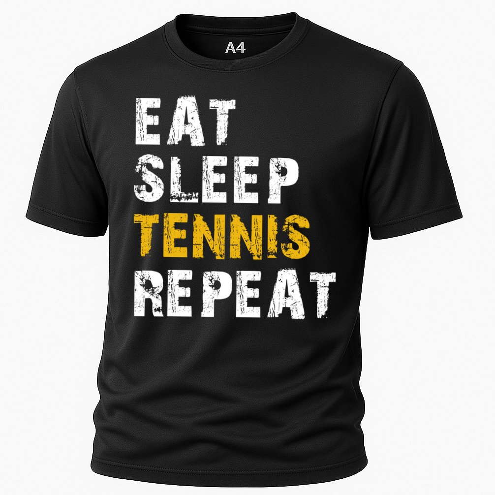 Eat Sleep Tennis Repeat Cooling Performance Crew T-Shirt