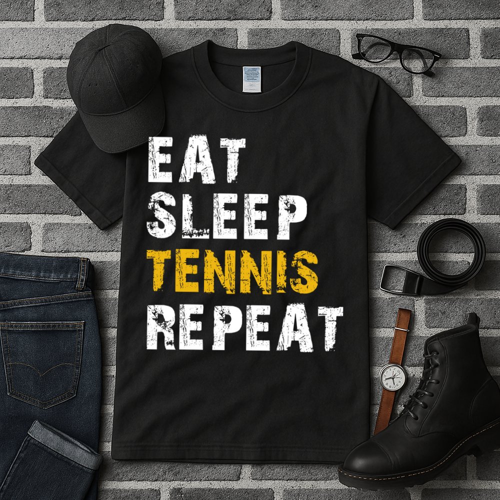 Eat Sleep Tennis Repeat Tall T-Shirt