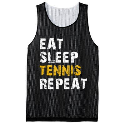 Eat Sleep Tennis Repeat Mesh Reversible Basketball Jersey Tank