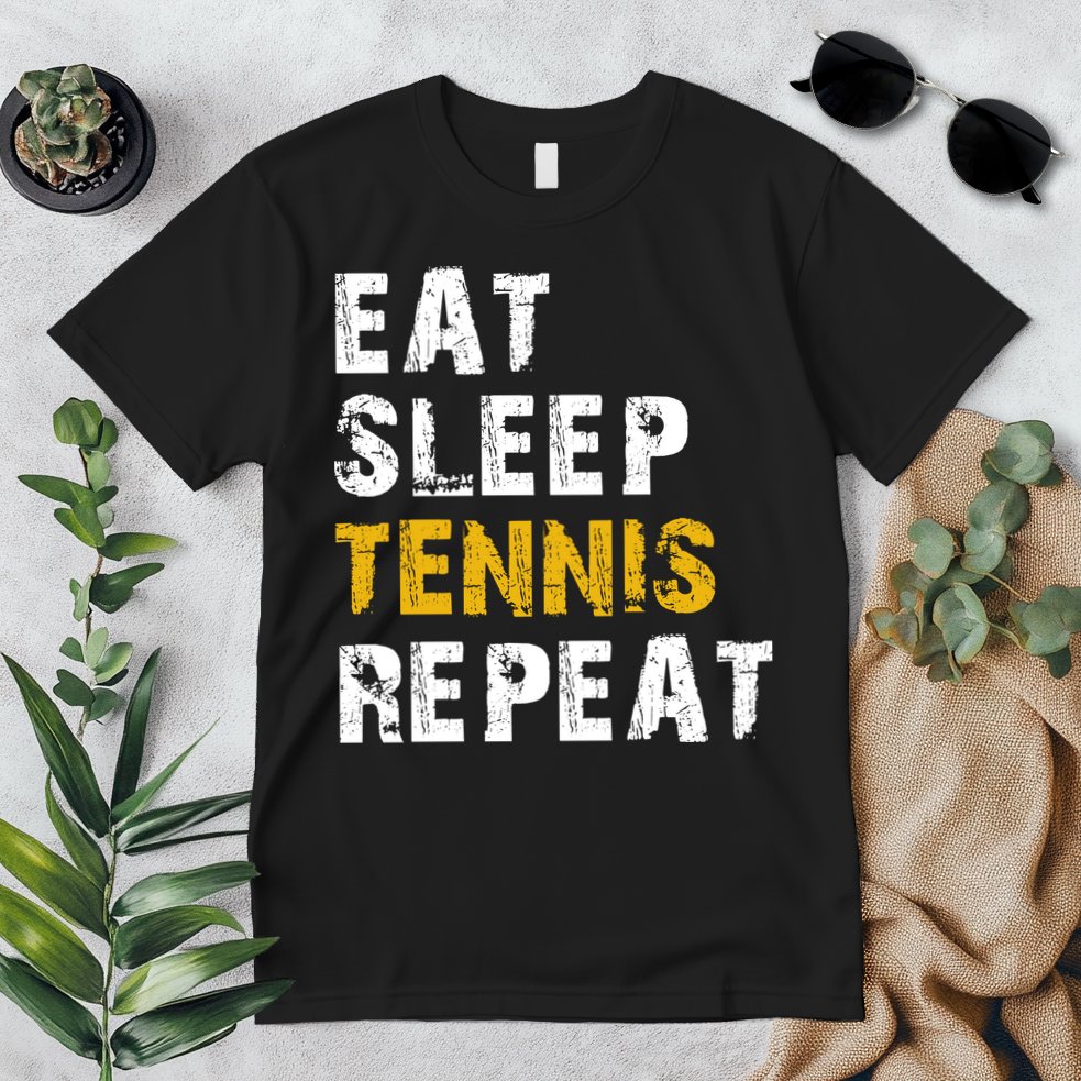 Eat Sleep Tennis Repeat Premium T-Shirt