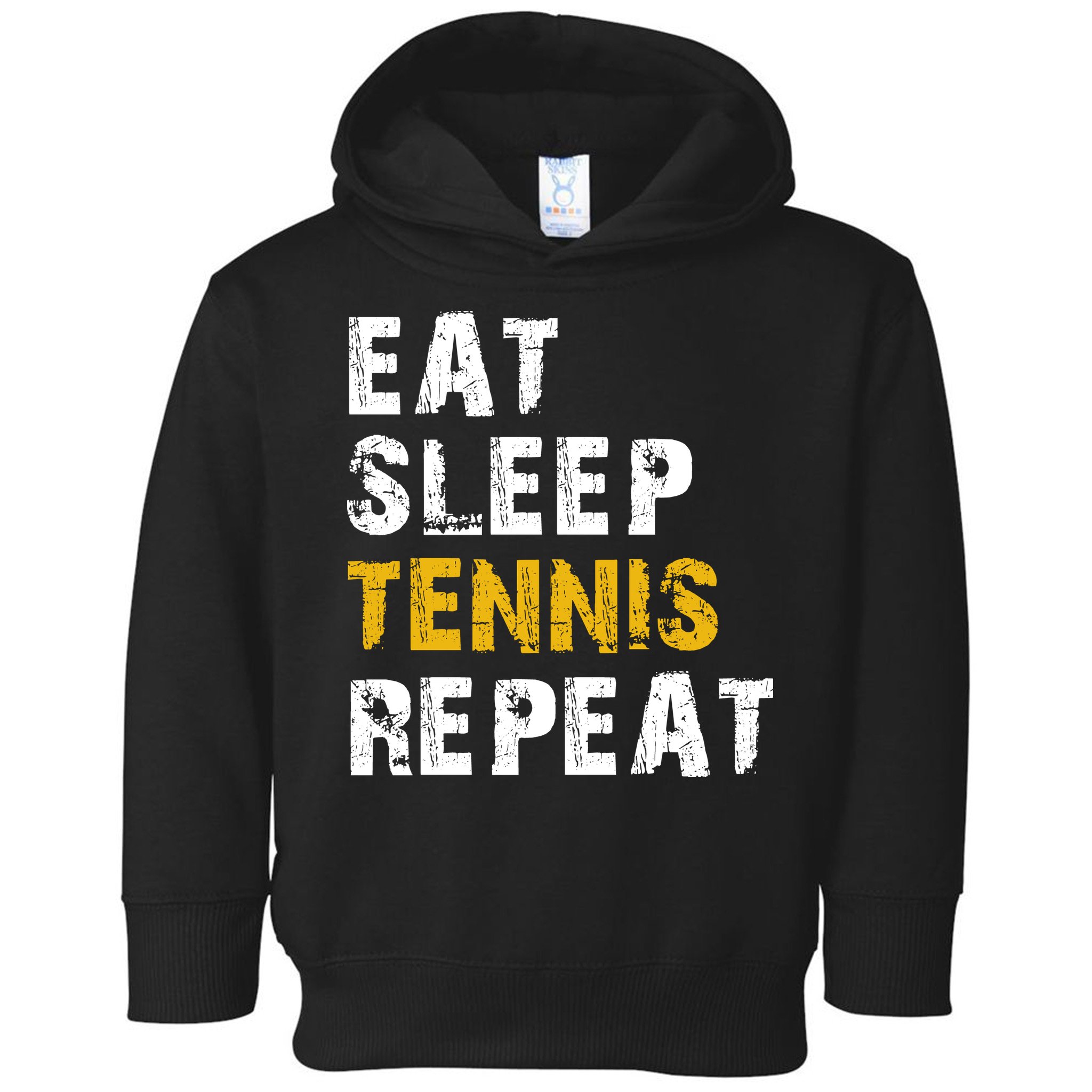 Eat Sleep Tennis Repeat Toddler Hoodie
