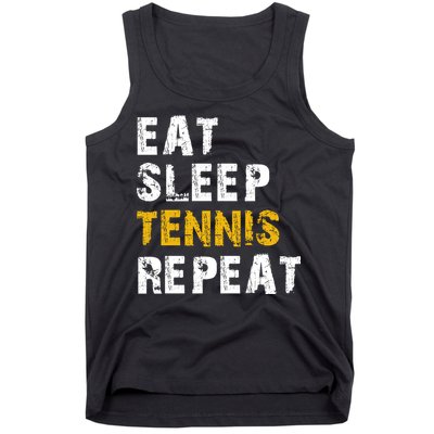 Eat Sleep Tennis Repeat Tank Top
