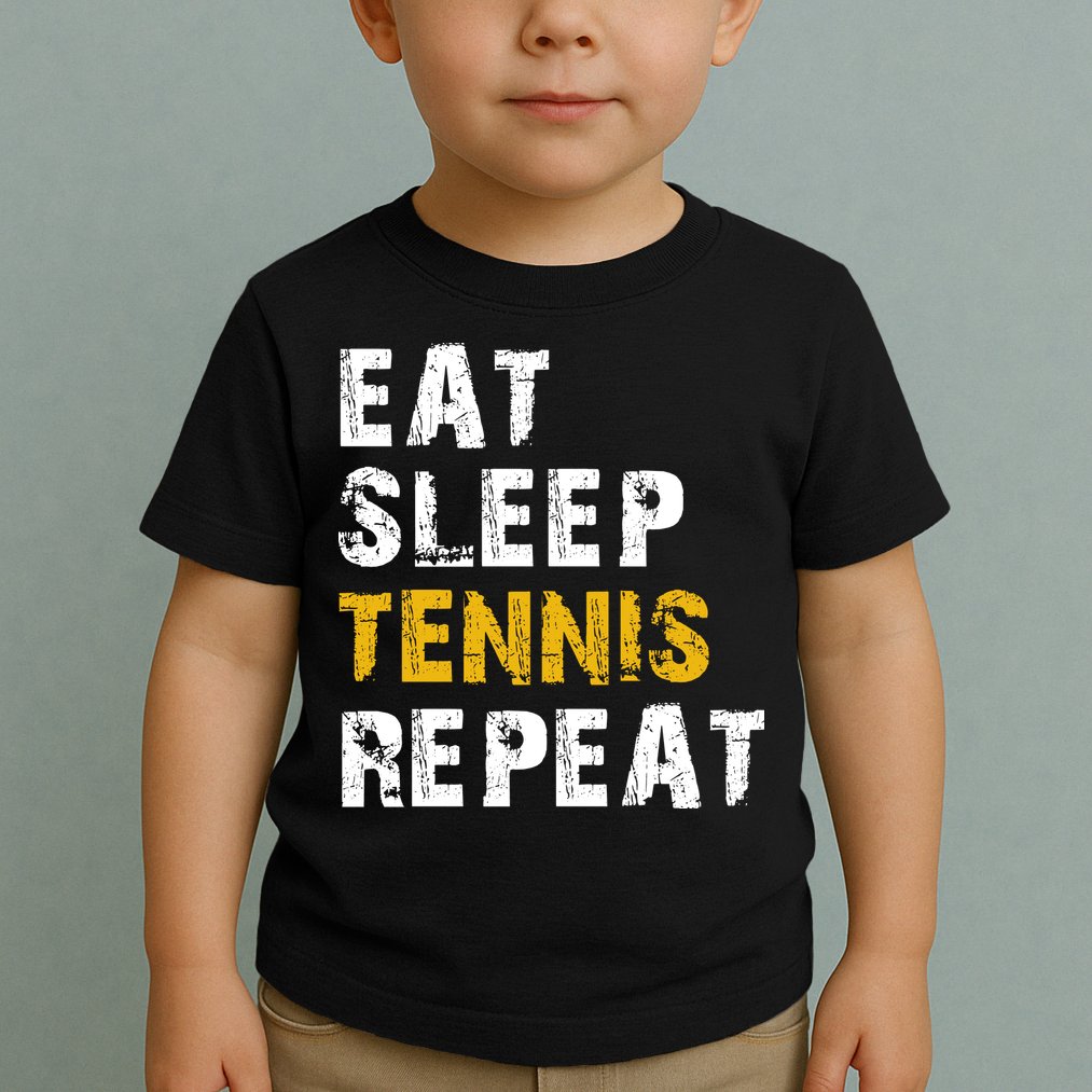 Eat Sleep Tennis Repeat Toddler T-Shirt