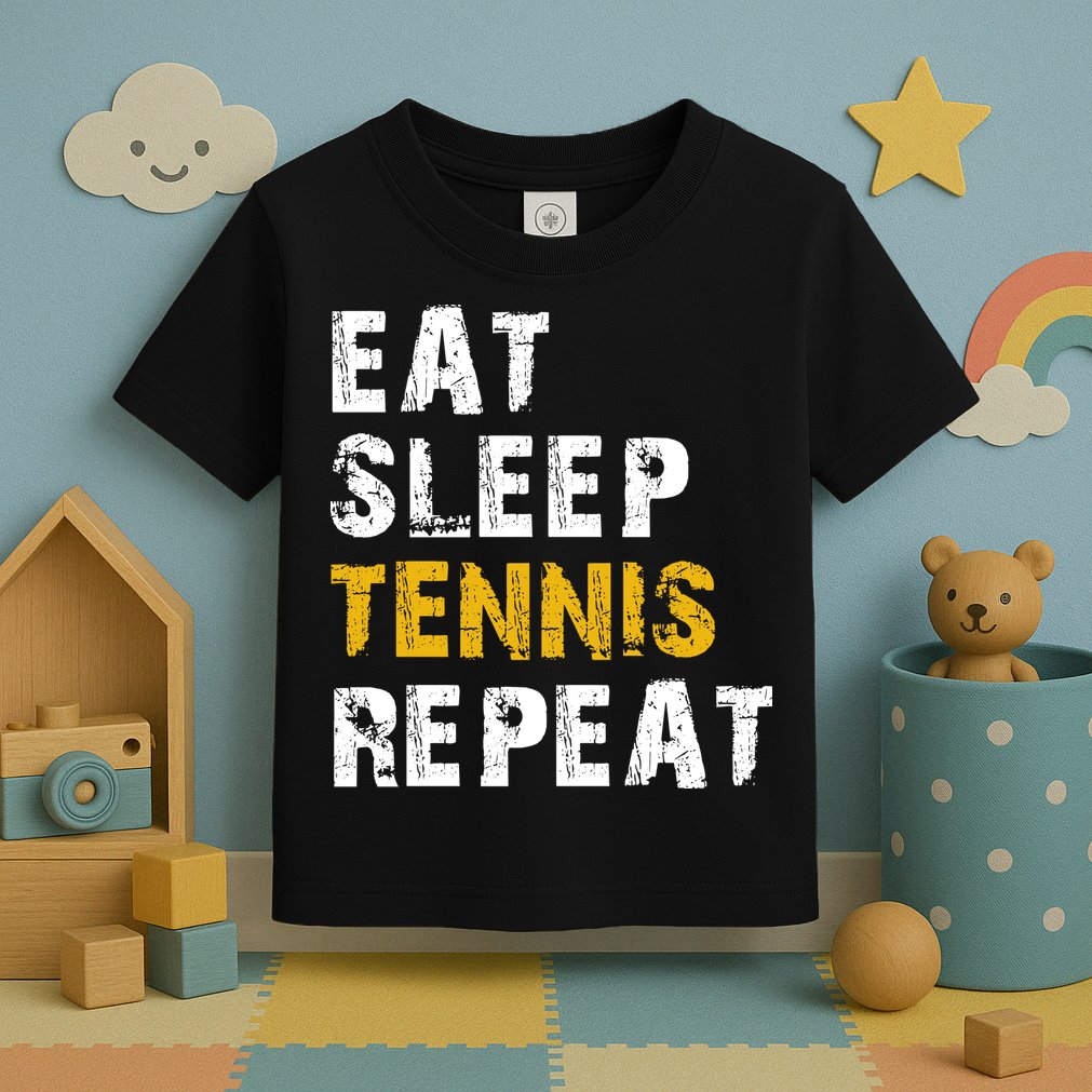 Eat Sleep Tennis Repeat Toddler T-Shirt