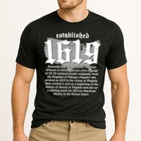 Established 1619 African American History US Map Cooling Performance Crew T-Shirt