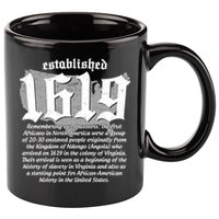 Established 1619 African American History US Map 11oz C Handle Ceramic Mug