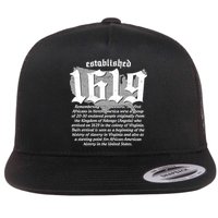 Established 1619 African American History US Map Flatbill Hat