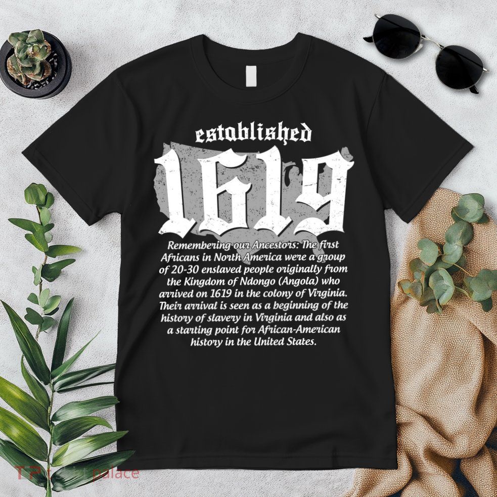 Established 1619 African American History US Map Premium T-Shirt