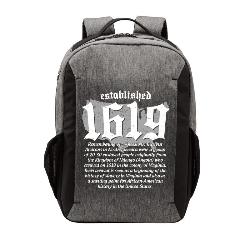 Established 1619 African American History US Map Vector Backpack