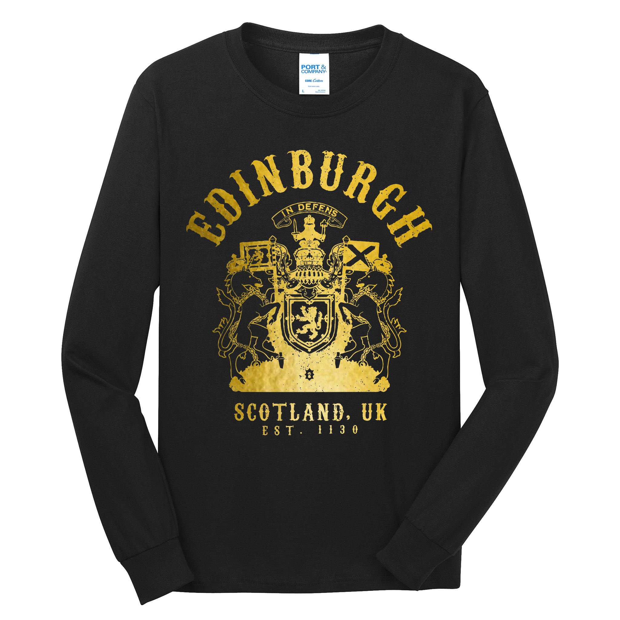 Edinburgh Scotland Uk Vintage Scottish Tall Long Sleeve T-Shirt