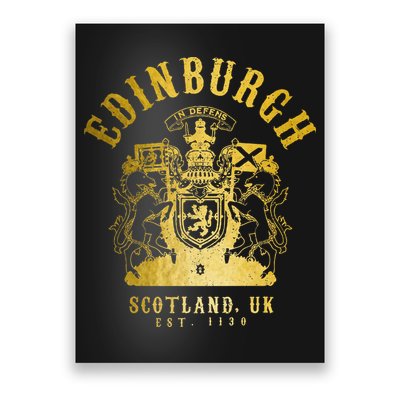 Edinburgh Scotland Uk Vintage Scottish Poster