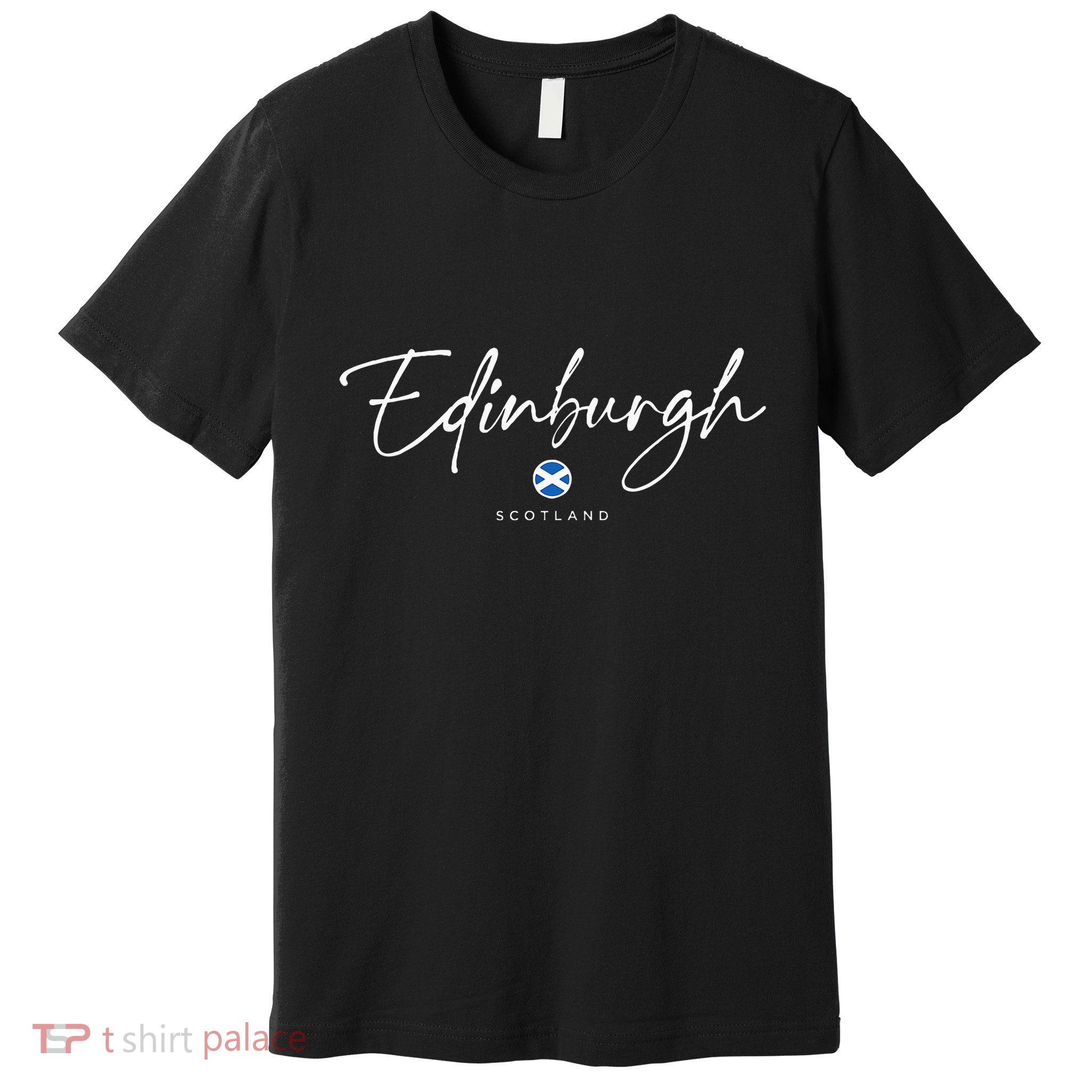 Edinburgh Scotland United Kingdom Uk Flag Premium T-Shirt