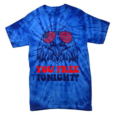 Eagle Sunglasses Usa Patriotic American You Free Tonight Gift Tie-Dye T-Shirt