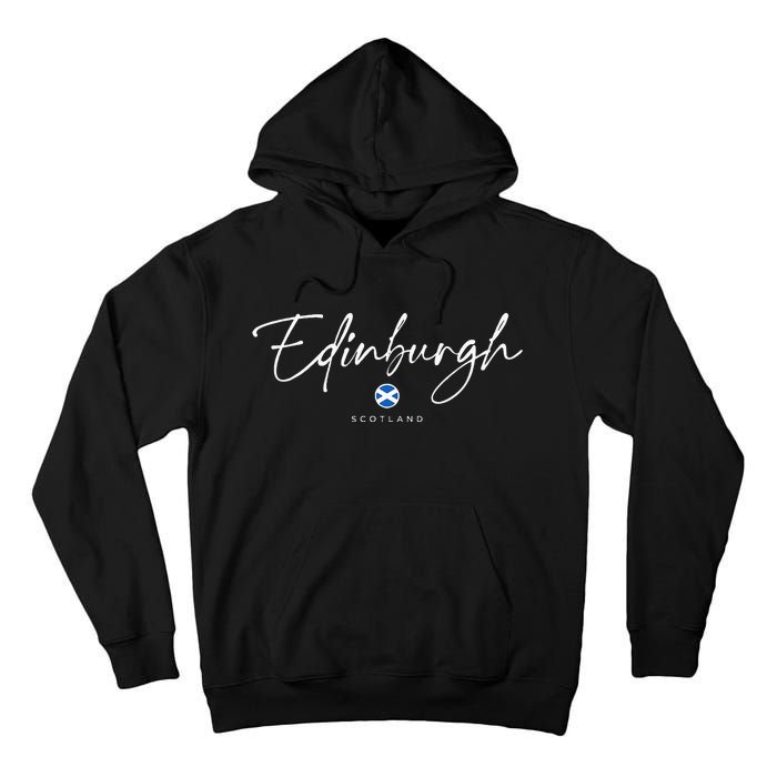 Edinburgh Scotland United Kingdom Uk Flag Tall Hoodie