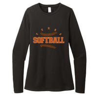 Exas Softball Vintage Eam Retro Softball Fan Womens CVC Long Sleeve Shirt