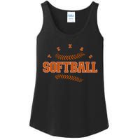 Exas Softball Vintage Eam Retro Softball Fan Ladies Essential Tank