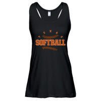 Exas Softball Vintage Eam Retro Softball Fan Ladies Essential Flowy Tank