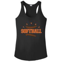 Exas Softball Vintage Eam Retro Softball Fan Ladies PosiCharge Competitor Racerback Tank