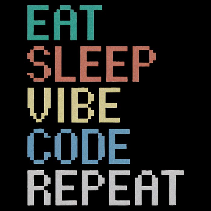 Eat Sleep Vibe Code Repeat Funny AI Coding Programming Tie-Dye T-Shirt
