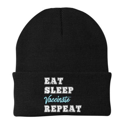 Eat Sleep Vaccinate Repeat Vaccine Lovers Science Nurse Gift Beanie