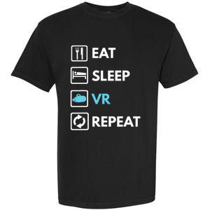 Eat Sleep Vr Repeat Funny Vr Gamer Boy Vr Athlete Garment-Dyed Heavyweight T-Shirt