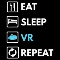 Eat Sleep Vr Repeat Funny Vr Gamer Boy Vr Athlete Impact Tech Backpack